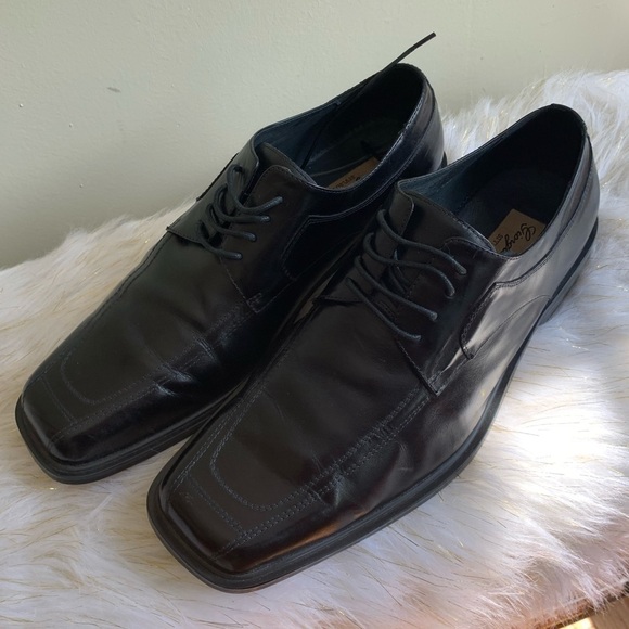 Giorgio V black leather shoes size 13M - Picture 7 of 11